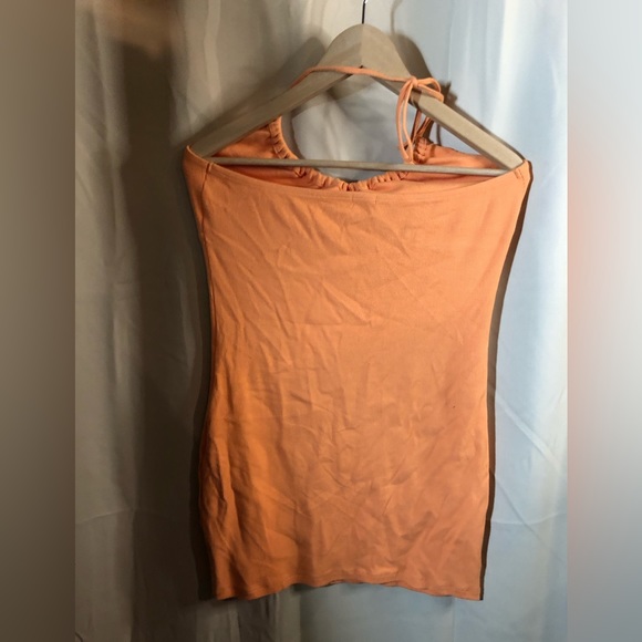 EUC Garage Coral Halter Dress - Picture 4 of 8